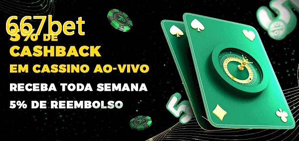 Promoções do cassino ao Vivo 667bet